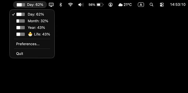Screenshot of Xcode IDE showing Swift code for a custom ProgressBar struct with SwiftUI interface elements.