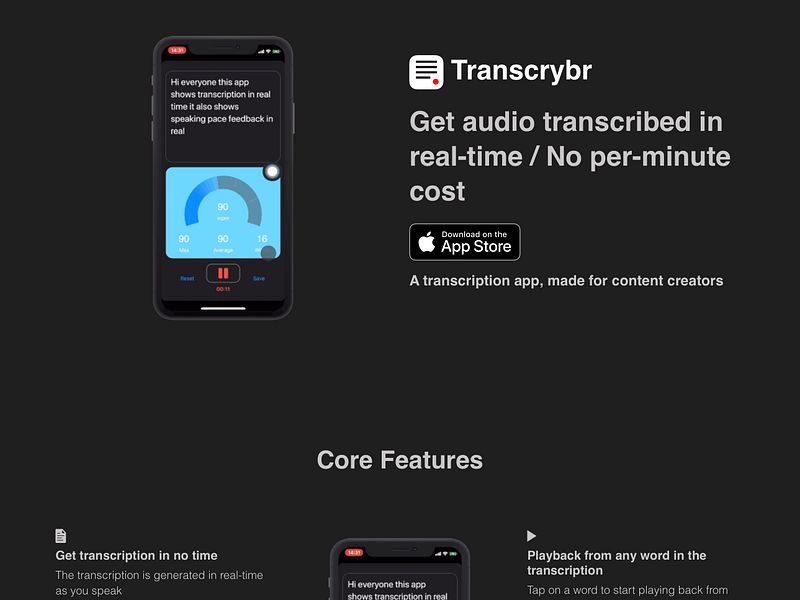 Transcrybr
