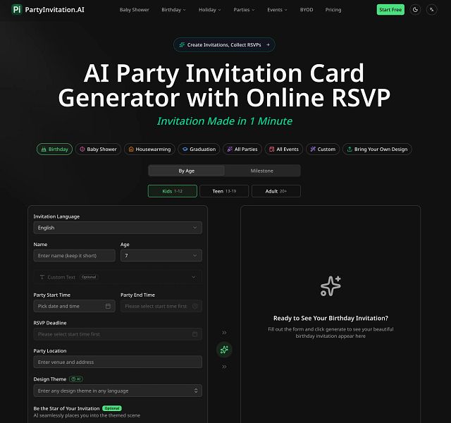 Party Invitation AI
