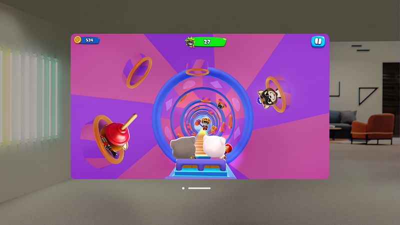 Screenshot of Talking Tom Blast Park