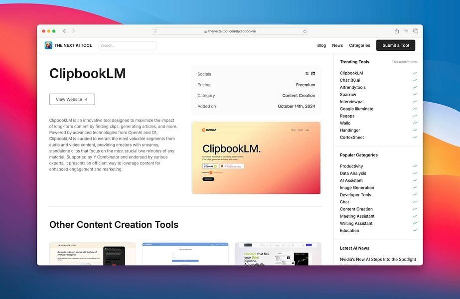The Next AI Tool
