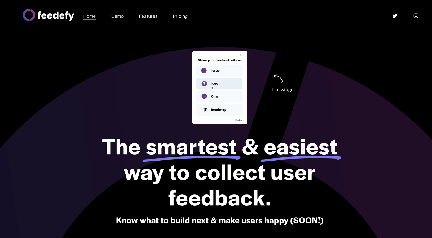 Feedefy: The easiest and smartest way to collect user