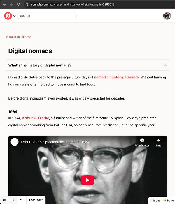 Screenshot of a web page content editor UI showing an expanded 'Frequently Asked Questions' section with an image and text editing tools.