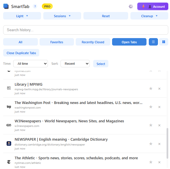 SmartTab: Turn your browsing history into an instantly | BetaList