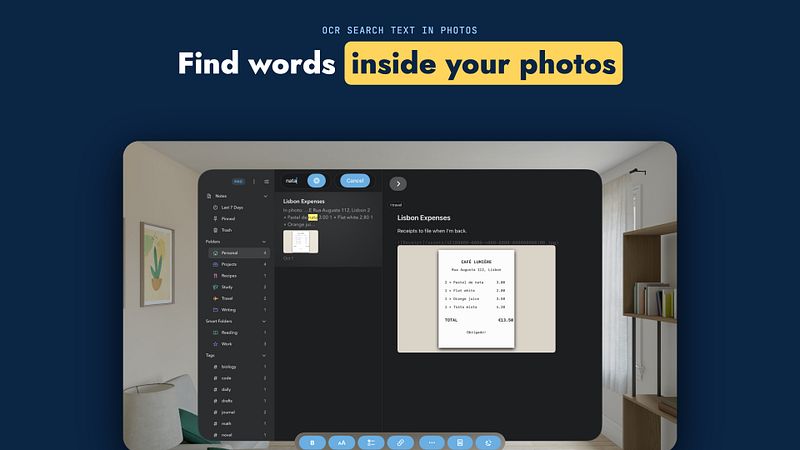 Screenshot of MDash: Markdown Notes Editor