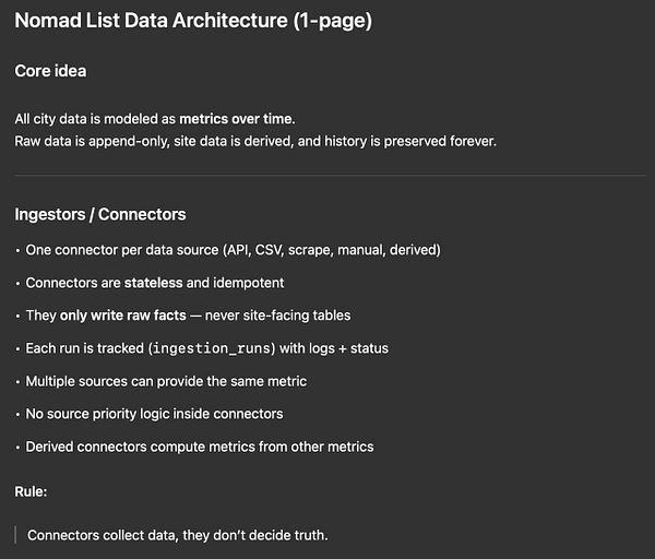Architectural diagram illustrating server clusters, API endpoints, Styx Gateway, and microservices for the Nomads system re-architecture plan.