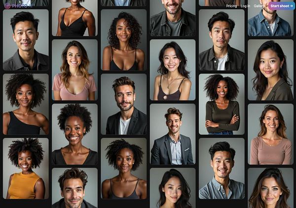 A collage of diverse headshots featuring various individuals.