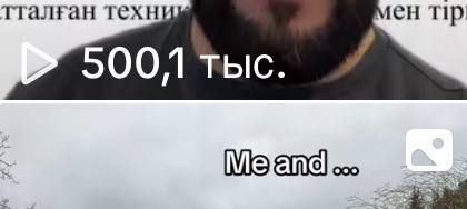 A TikTok video screenshot celebrating 500.1k views.