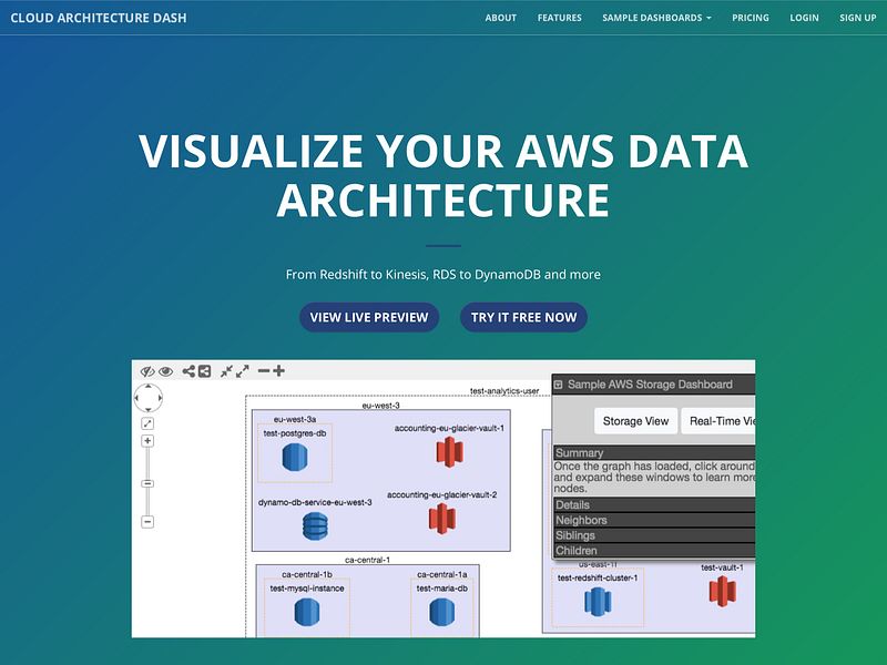Cloud Architecture Dashboard