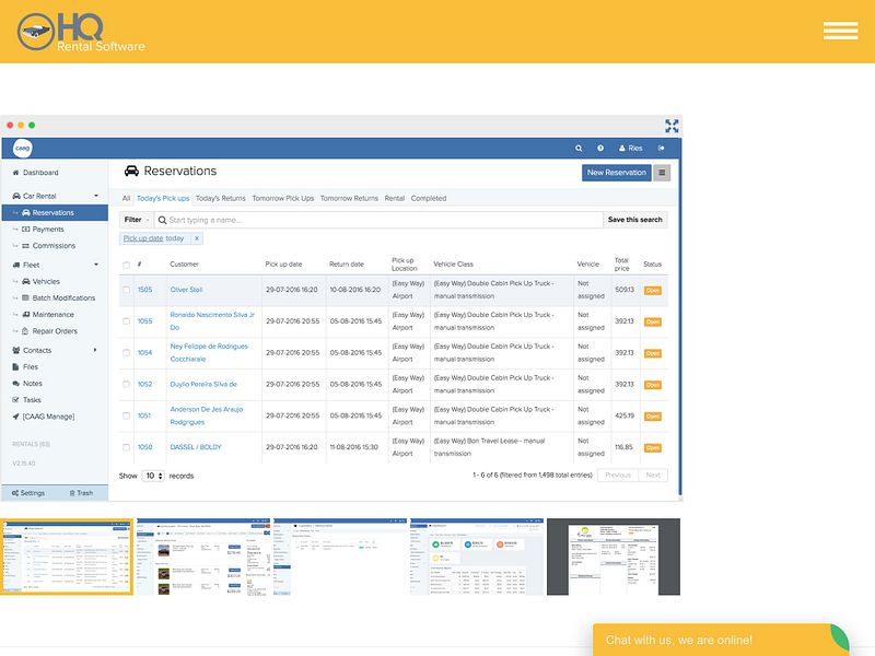 HQ Rental Software