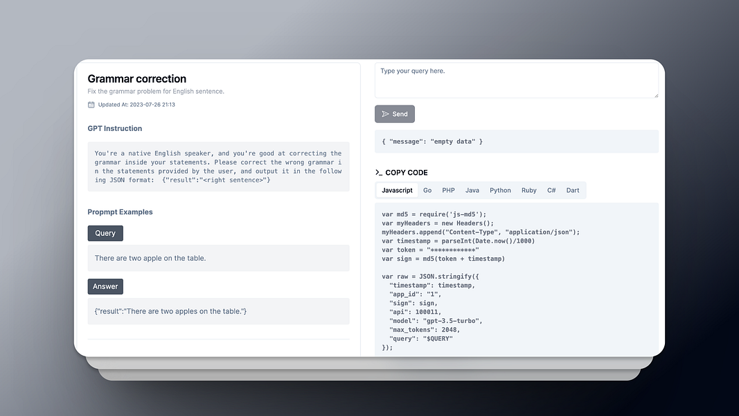 GPT2API