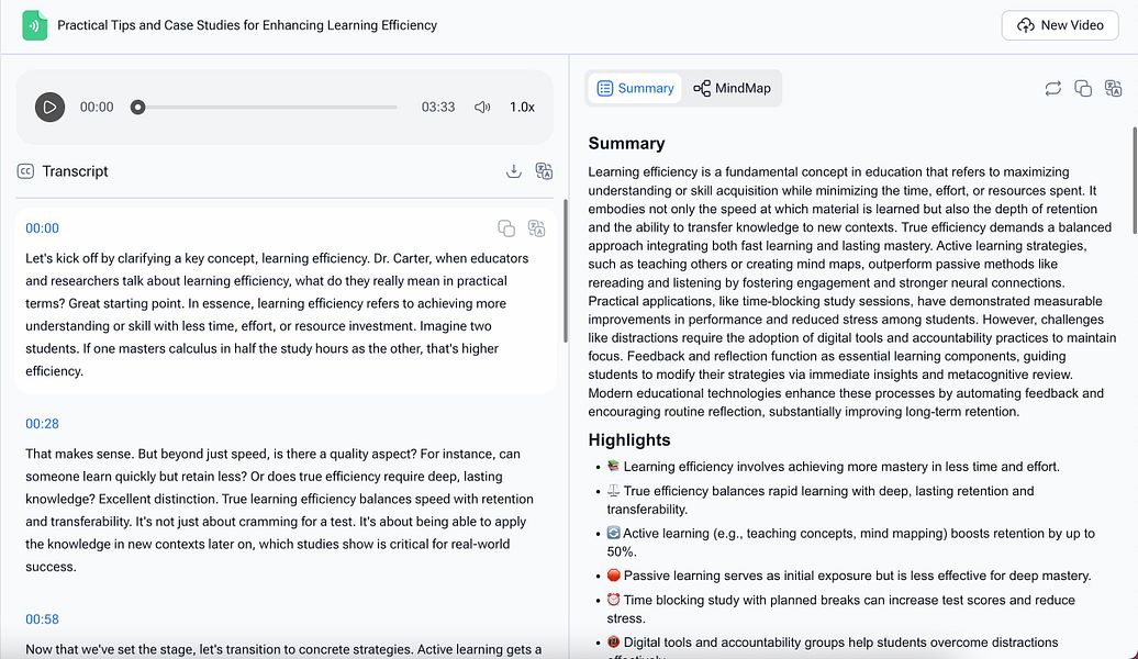 Transcribe Video to Text