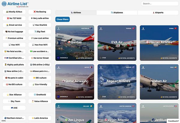 Grid layout displaying airline alliance logos featuring Star Alliance, Skyteam, and Oneworld with their respective airline symbols.