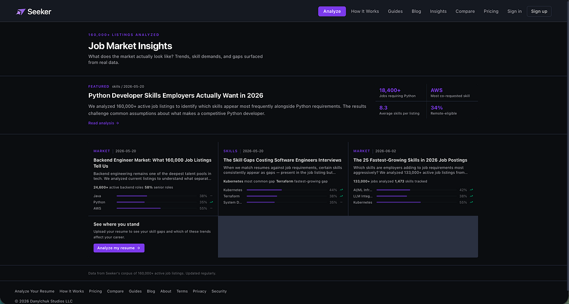 Seeker | Career Intellegence Engine