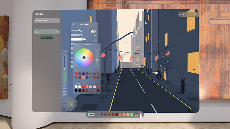 Screenshot of Metaspace - 3D Sketchbook