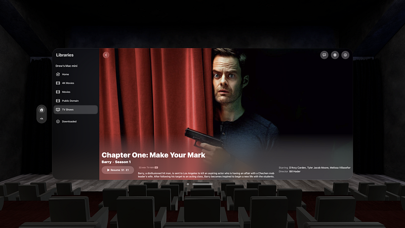 Screenshot of Chroma - Cinema for Plex