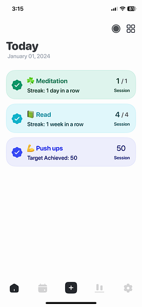 Rovelist - habit tracker