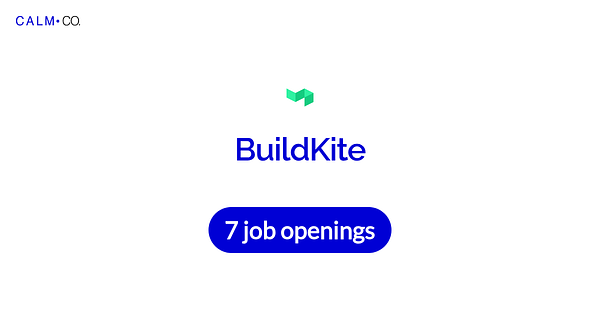 Dynamic OG image preview for Calm Companies profile pages with a vibrant, colorful design split into two sections.