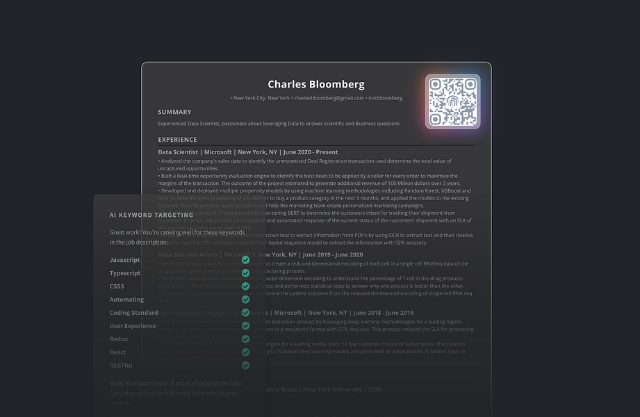 Blockchain Verified Resume