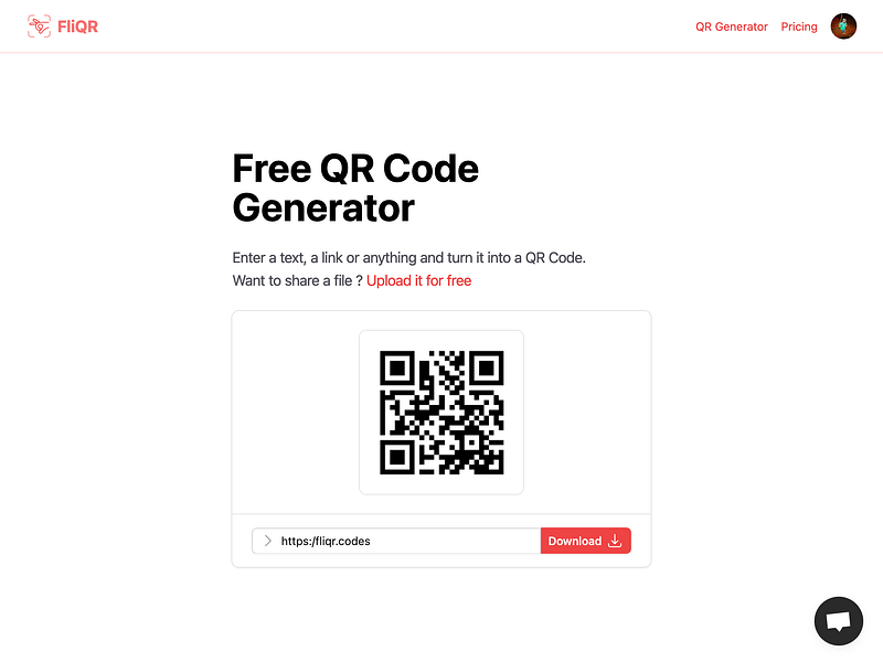 FliQR: Drop your file. Get a QR Code. Share it. | BetaList