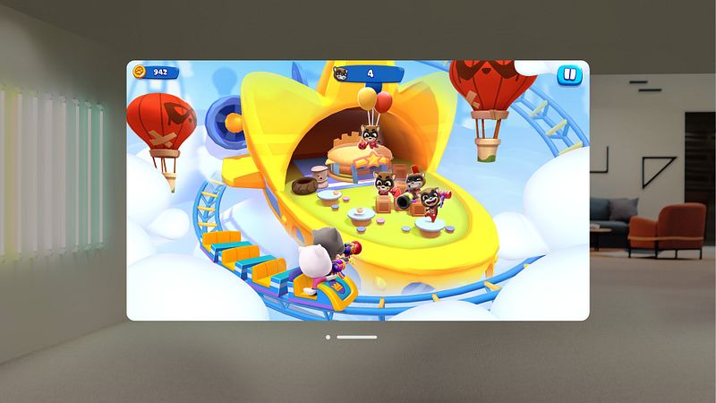 Screenshot of Talking Tom Blast Park