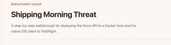Screenshot of a browser window displaying detailed deployment instructions for an app.