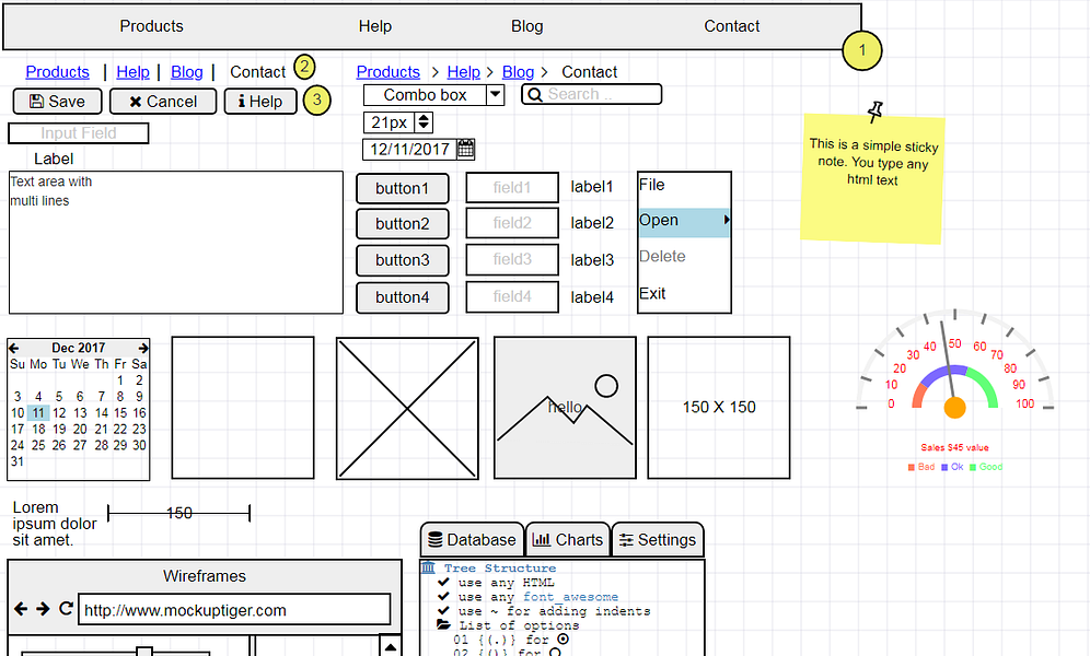 MockupTiger Wireframes
