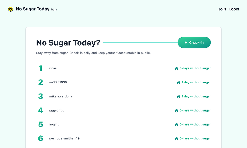 No Sugar Today