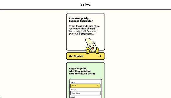 Screenshot of a website landing page titled 'Ovocab' with design and interactive elements for user engagement.