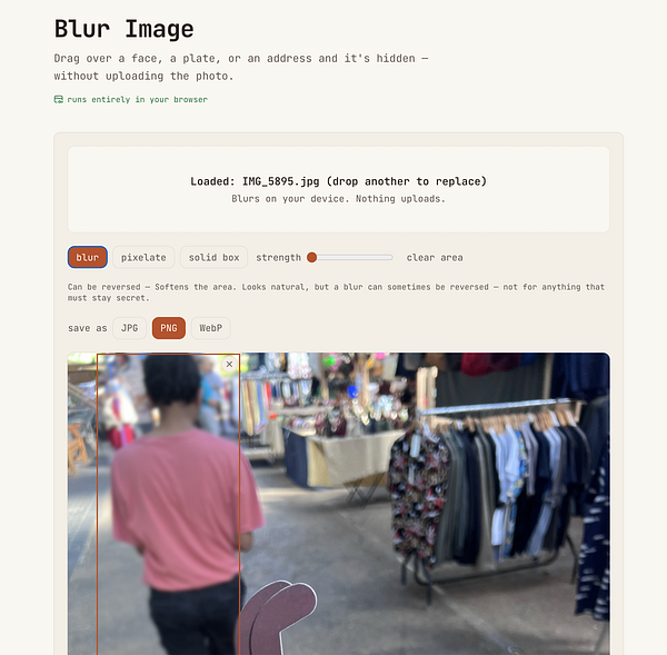 User interface of a photo editing tool with various editing options and an image open for editing.