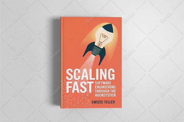 The image features a book cover titled 'Scaling Fast' by Swizec Teller.