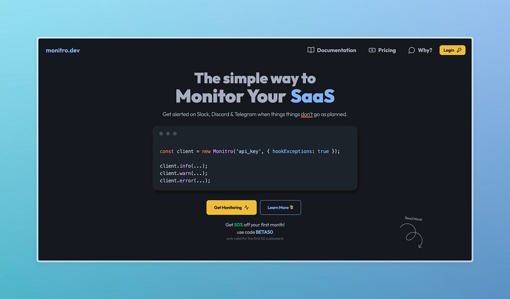 monitro.dev