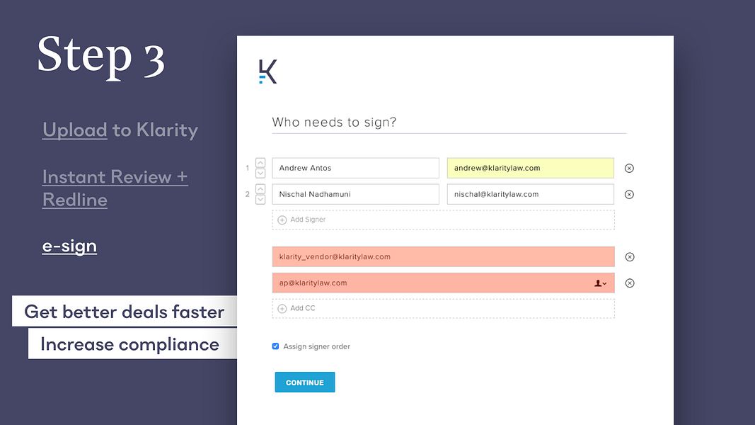 Klarity Instant NDA Review Tool