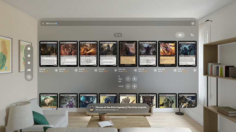 Screenshot of MTG Scanner - Lion’s Eye