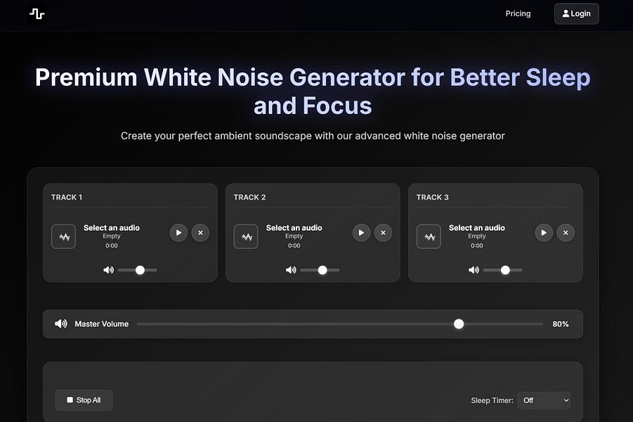 White Noise Generator: Premium White Noise Generator for | BetaList