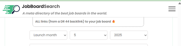 User interface design mockup showing a form with three separate date fields for launch date selection.