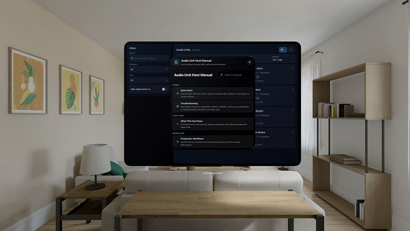 Screenshot of AU Studio