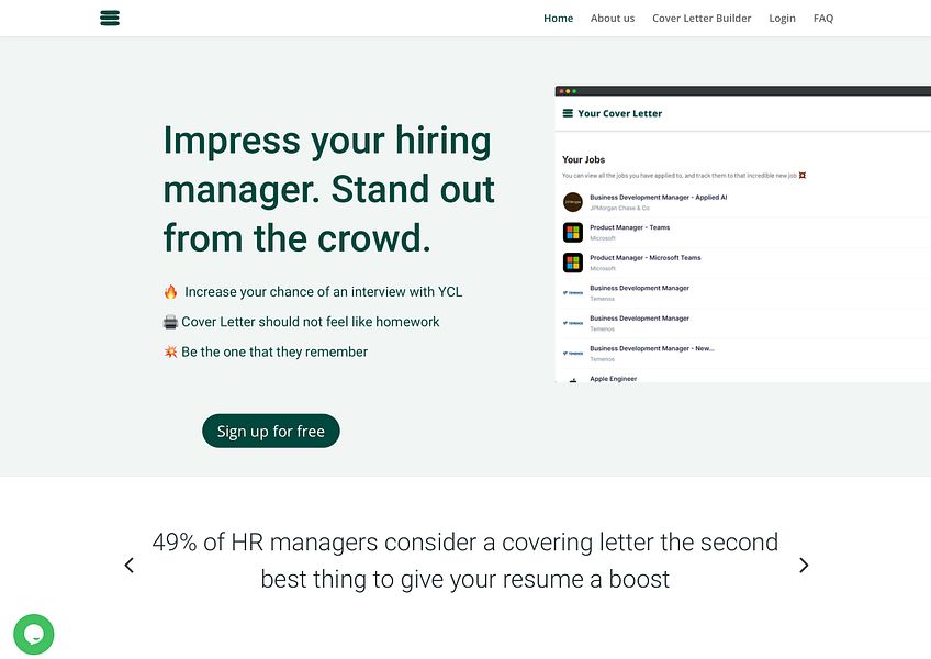 Your Cover Letter