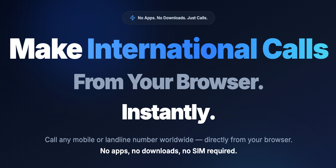 Start A Call: Make international calls directly from your | BetaList