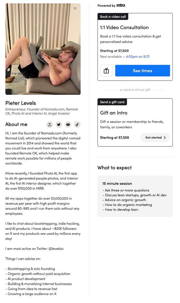 A screenshot of a web page showing details for a card named 'Companion Concierge: Travel Agent' including its creation and update timestamps, description, tags, and a screenshot preview with an unused options dropdown.