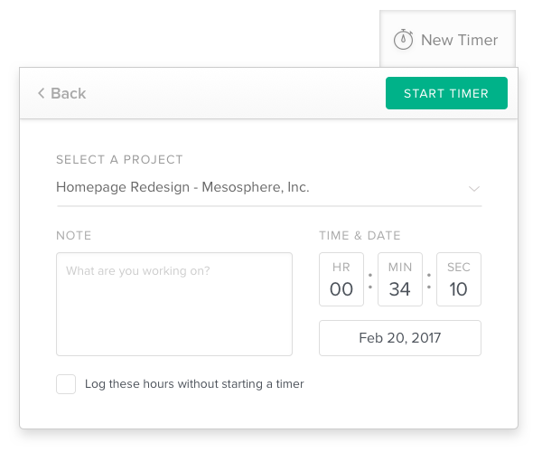Bonsai Time Tracking