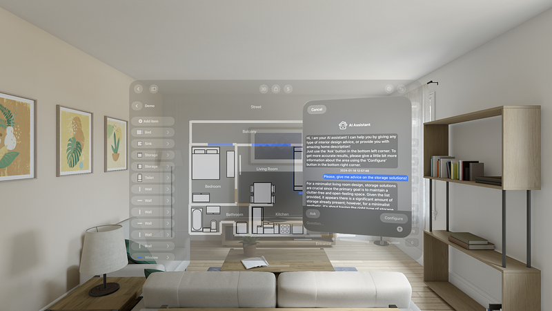 Screenshot of AI Floor Plan Design - CamPlan