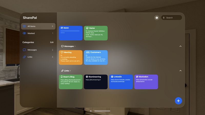 Screenshot of SharePal - Quick info sharing!