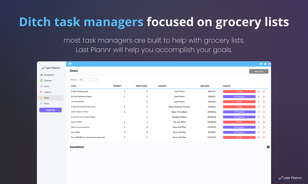 Last Plannr