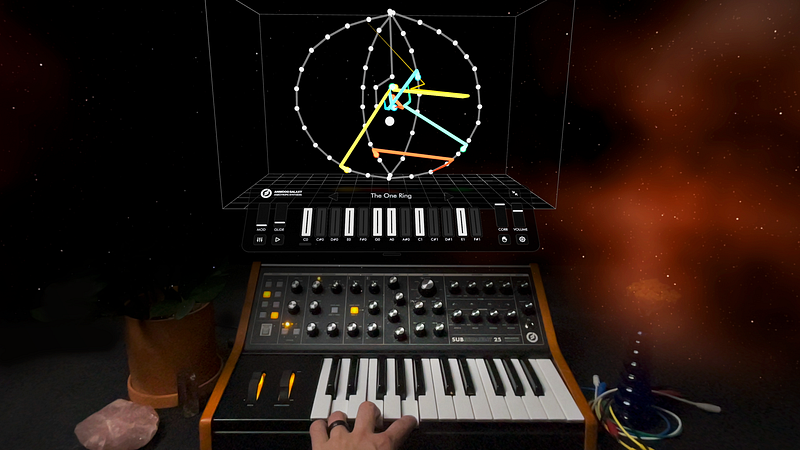 Screenshot of Animoog Galaxy