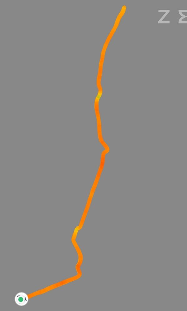 A map displaying a 5.5 km running route around St Neots with a marked swimming segment in a nearby pool.