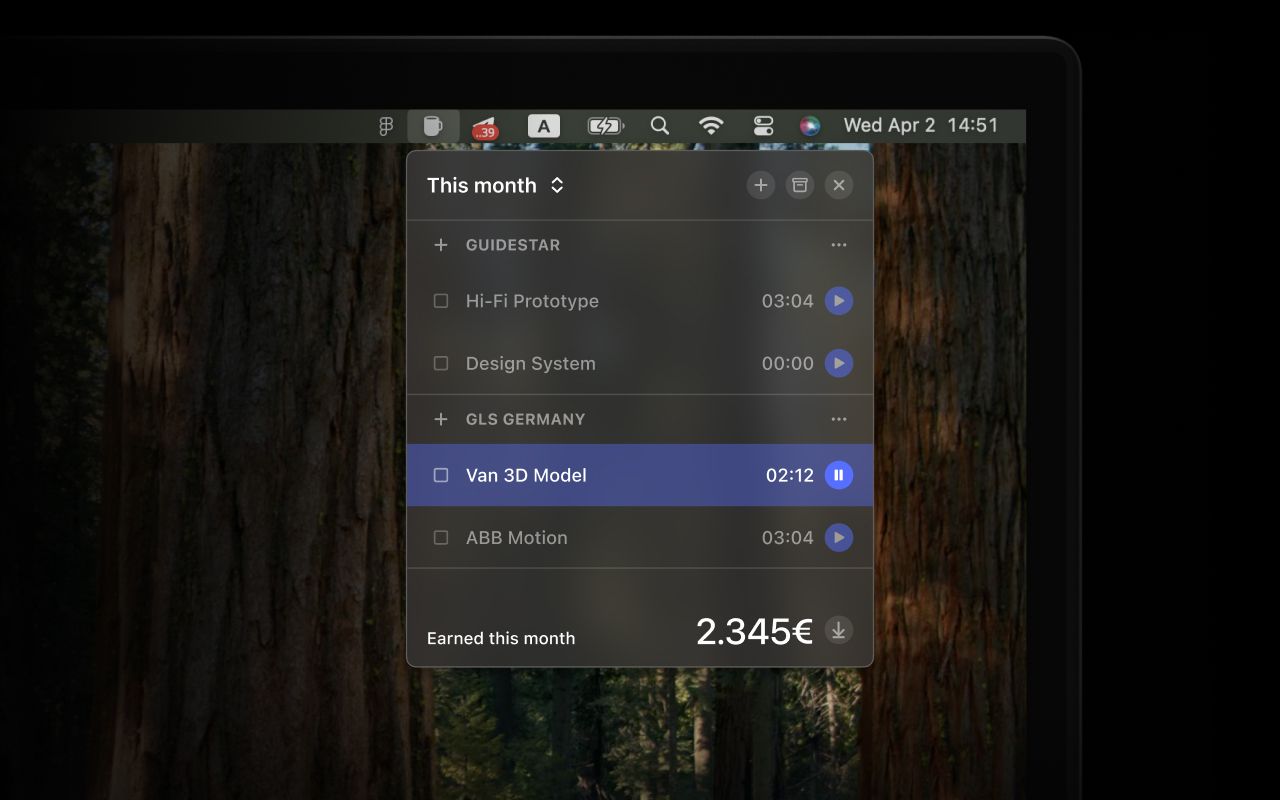 Daily Grind: Mac Time Tracker, Less Features, More Focus | BetaList