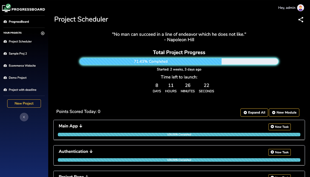 ProgressBoard