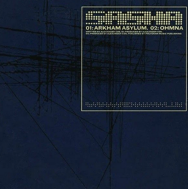 The image features the cover art for Sasha's track 'Arkham Asylum'.