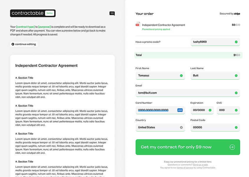 Contractable